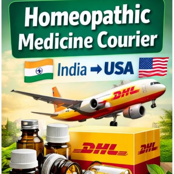 Send homeopathic medicines from India to USA via DHL Express courier service